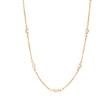 Marquise CZ Station Necklace