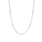 Marquise CZ Station Necklace