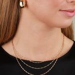 Baseline-Three Layer Singapore Chain Necklace-Necklaces-Blue Ruby Jewellery-Vancouver Canada