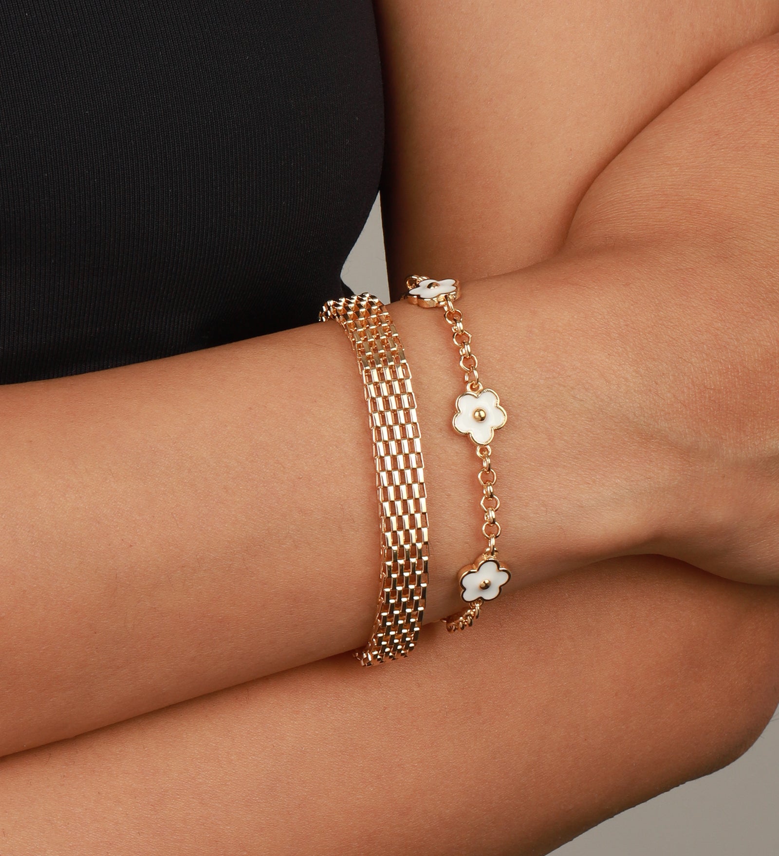 Baseline-Wide Bismark Chain Bracelet-Bracelets-Blue Ruby Jewellery-Vancouver Canada