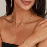 Crystal Fringe Stud Earrings