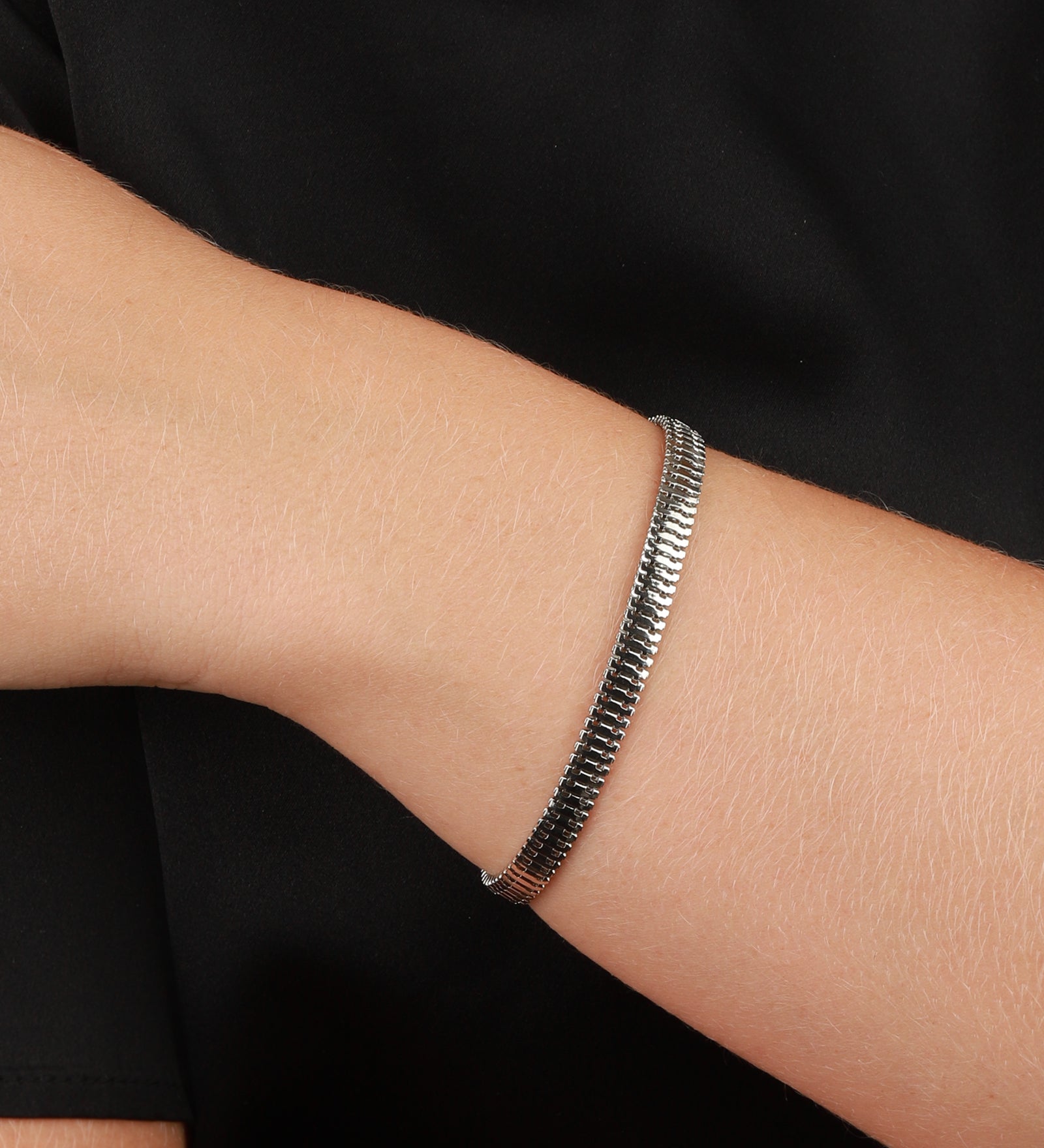 Baseline-Smooth Snake Chain Bracelet-Bracelets-Blue Ruby Jewellery-Vancouver Canada