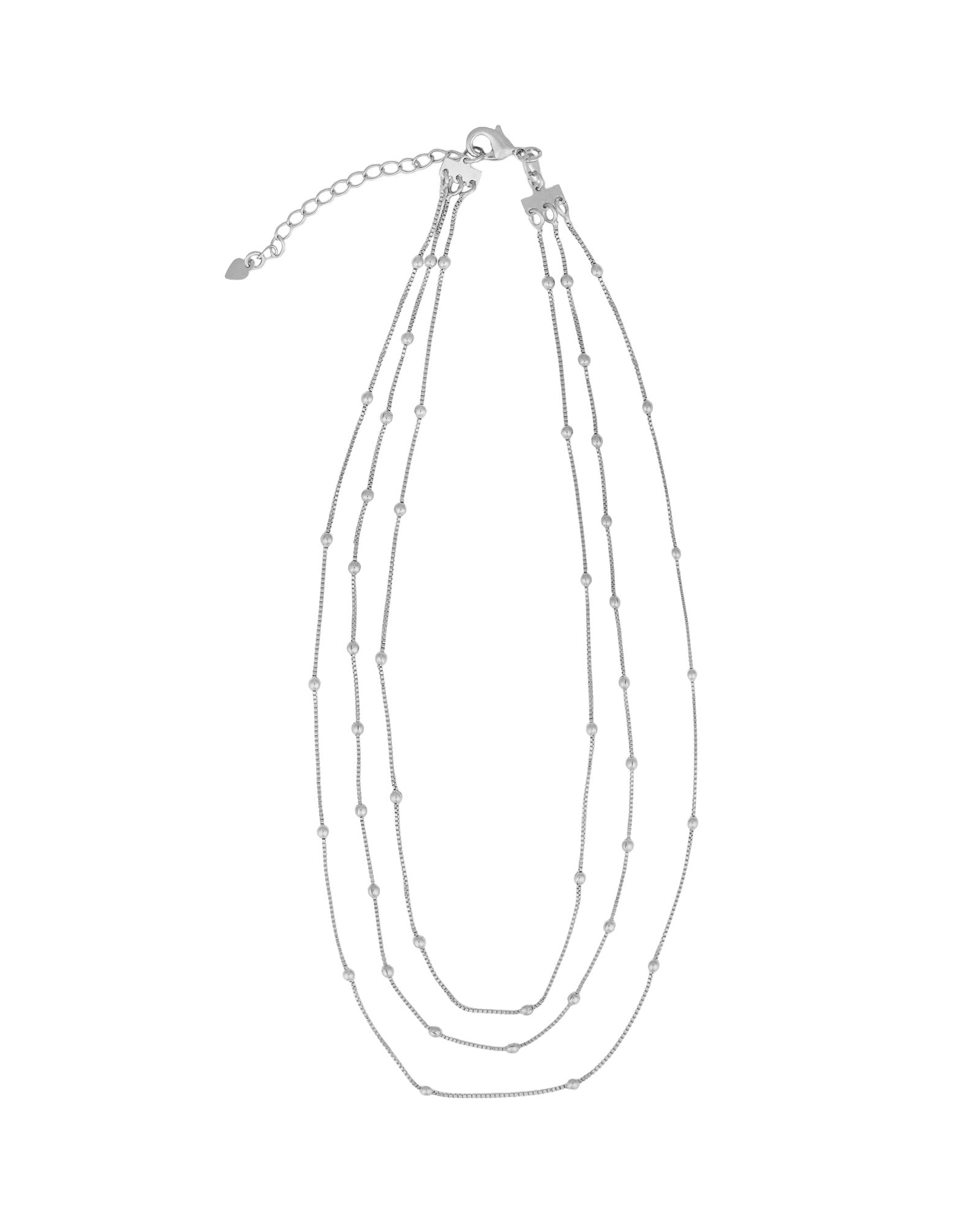 Baseline-Layered Bead Chain Necklace-Necklaces-Blue Ruby Jewellery-Vancouver Canada