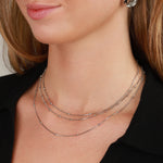 Baseline-Layered Bead Chain Necklace-Necklaces-Blue Ruby Jewellery-Vancouver Canada