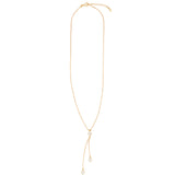 Three CZ Drop Y Necklace