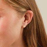 Linked Pearl Drop Ear Jacket