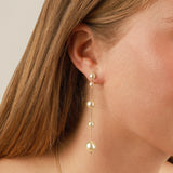 Linked Pearl Drop Ear Jacket