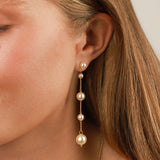 Linked Pearl Drop Ear Jacket