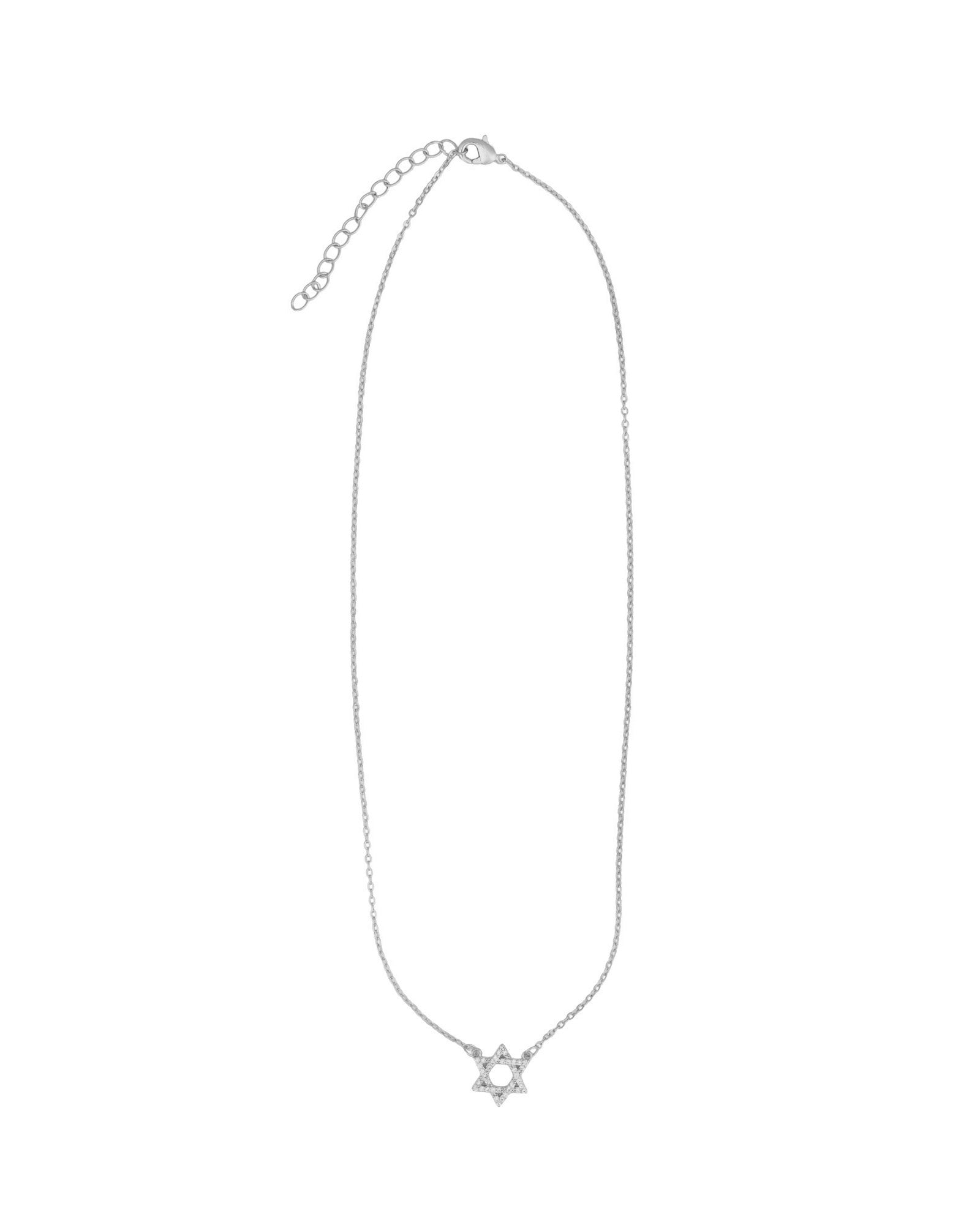 Baseline-Star of David Pavé Necklace-Necklaces-Blue Ruby Jewellery-Vancouver Canada