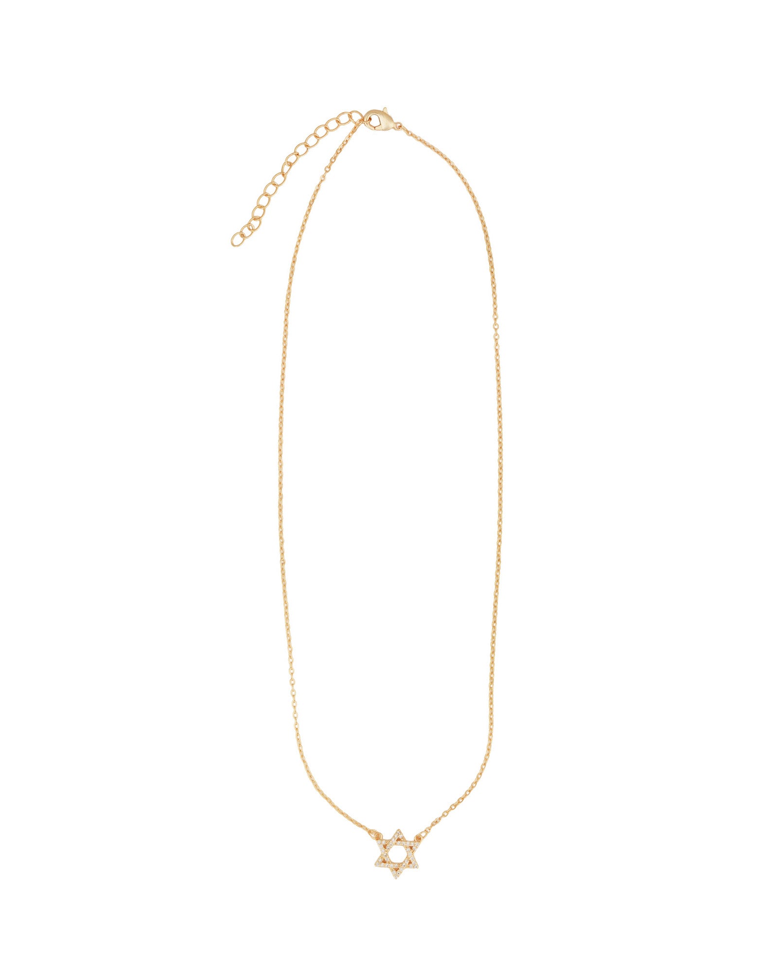 Baseline-Star of David Pavé Necklace-Necklaces-Blue Ruby Jewellery-Vancouver Canada