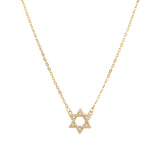 Star of David Pavé Necklace