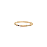 Rainbow CZ Pavé Eternity Ring
