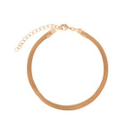 Baseline-Layered Snake Chain Anklet-Anklets-18k Gold Plated-Blue Ruby Jewellery-Vancouver Canada