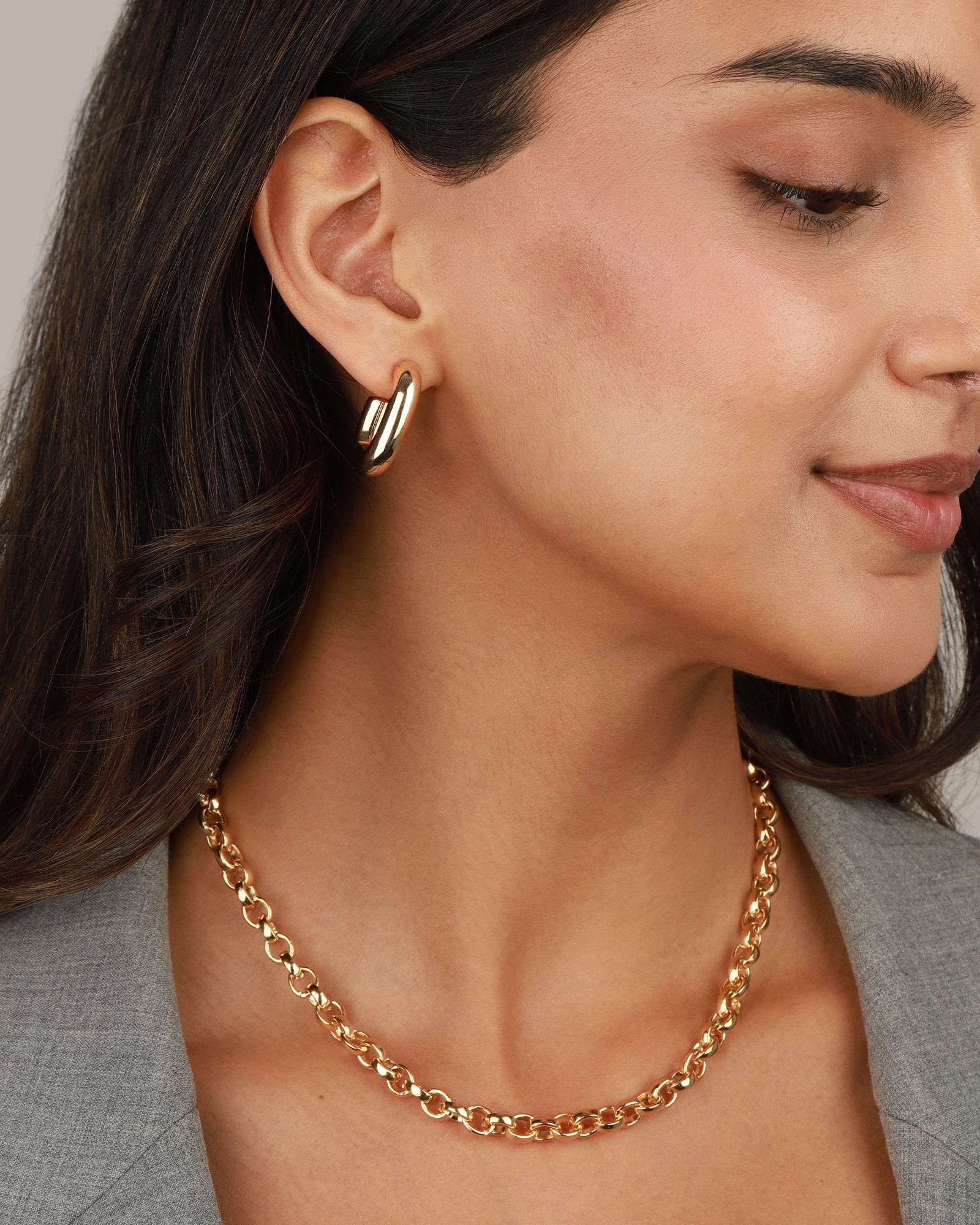 Baseline-Bold Rolo Chain Necklace-Necklaces-Blue Ruby Jewellery-Vancouver Canada