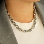 Baseline-Chunky Oval Rolo Necklace-Necklaces-Blue Ruby Jewellery-Vancouver Canada