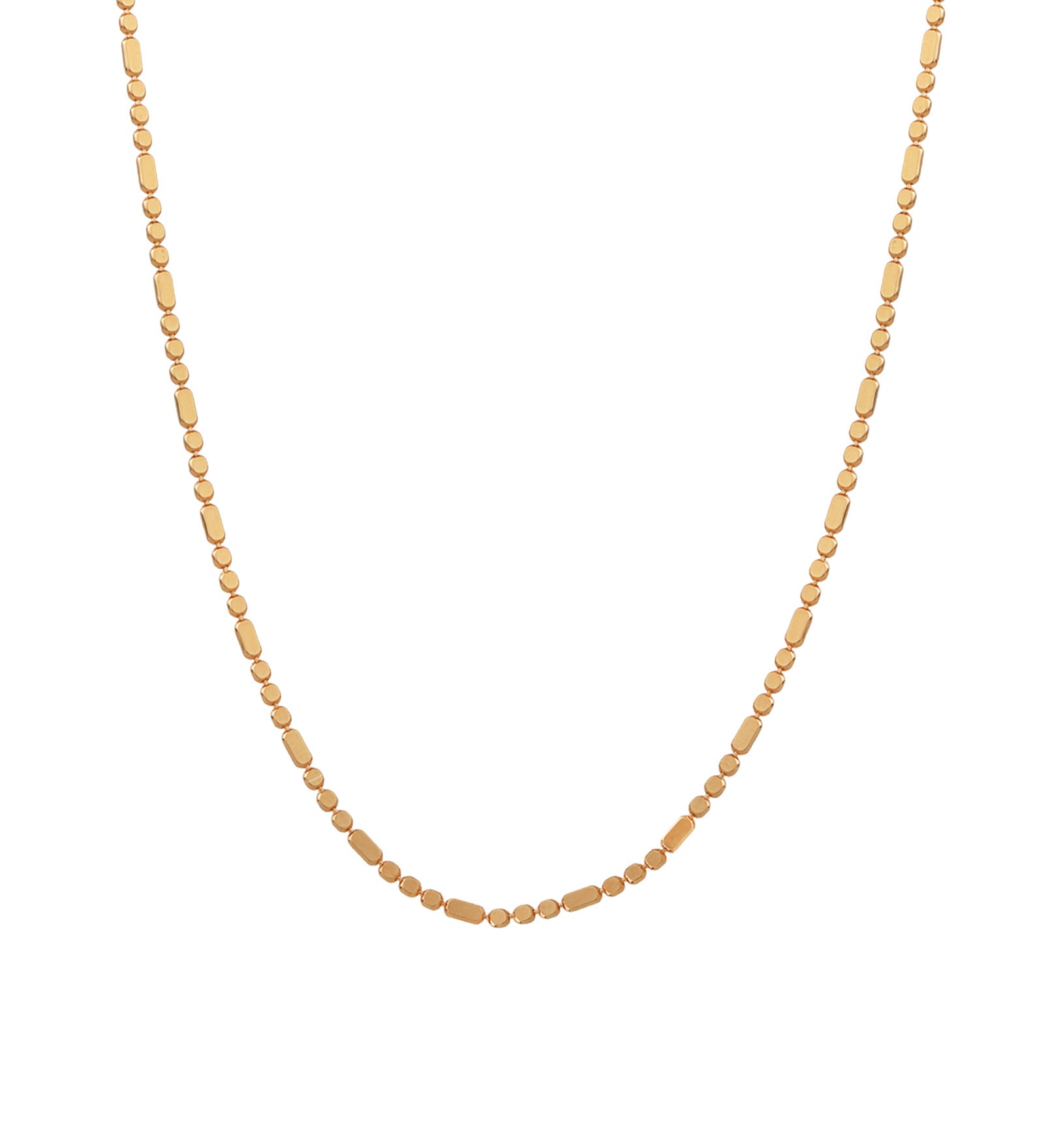 Baseline-Dainty Beaded Bar Necklace-Necklaces-18k Gold Plated-Blue Ruby Jewellery-Vancouver Canada