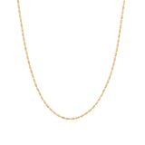 Textured Rice Chain Necklace