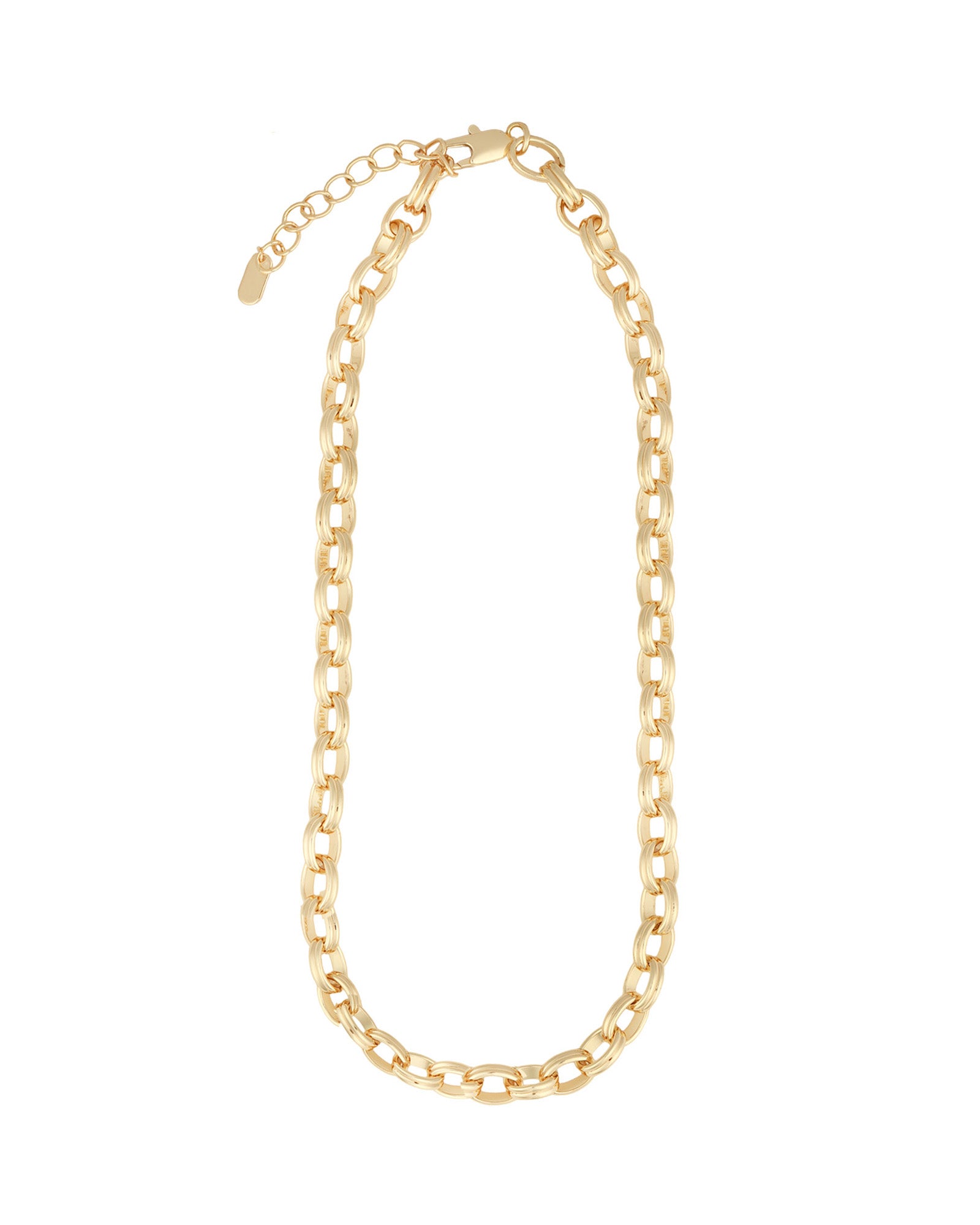 Baseline-Double Oval Link Necklace-Necklaces-Blue Ruby Jewellery-Vancouver Canada