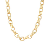 Baseline-Double Oval Link Necklace-Necklaces-18k Gold Plated-Blue Ruby Jewellery-Vancouver Canada