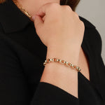 Baseline-Double Oval Link Bracelet-Bracelets-Blue Ruby Jewellery-Vancouver Canada