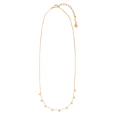 CZ Bezel Box Chain Necklace