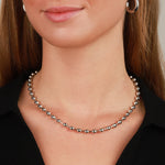 Baseline-Ball Bead Link Necklace-Necklaces-Blue Ruby Jewellery-Vancouver Canada