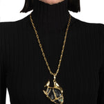 Alexis Bittar-Liquid Lucite Angelfish Pendant Necklace-Necklaces-Blue Ruby Jewellery-Vancouver Canada