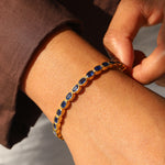Oval Stone Hinged Bangles Gold Plated, Cubic Zirconia