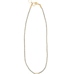 Miyuki Pearl Necklace Gold Plated, Miyuki Bead, White Pearl
