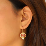Siena Earrings Gold Vermeil, Cubic Zirconia