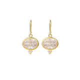 Siena Earrings Gold Vermeil, Cubic Zirconia