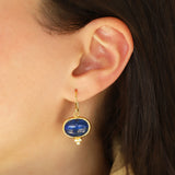 Siena Earrings Gold Vermeil, Lapis