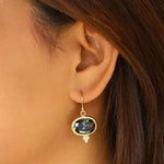 Siena Earrings Gold Vermeil, Cubic Zirconia