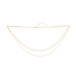 2 Row Enamel Beaded Belly Chain 14k Gold Filled, Pink Enamel