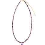 Charm Society-Heart Charm Beaded Necklace-Necklaces-Blue Ruby Jewellery-Vancouver Canada