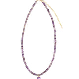 Charm Society-Heart Charm Beaded Necklace-Necklaces-Blue Ruby Jewellery-Vancouver Canada