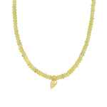 Charm Society-Shell Charm Beaded Necklace-Necklaces-14k Gold Filled, 14k Gold Vermeil, Lemon Mix-Blue Ruby Jewellery-Vancouver Canada