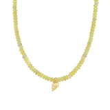 Charm Society-Shell Charm Beaded Necklace-Necklaces-14k Gold Filled, 14k Gold Vermeil, Lemon Mix-Blue Ruby Jewellery-Vancouver Canada