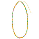 Charm Society-Daisy Charm Beaded Necklace-Necklaces-Blue Ruby Jewellery-Vancouver Canada