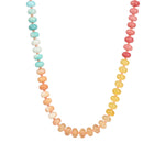 Charm Society-Ombré Beaded Necklace-Necklaces-Gold Plated, Destination Mix-Blue Ruby Jewellery-Vancouver Canada