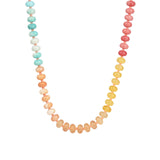 Charm Society-Ombré Beaded Necklace-Necklaces-Gold Plated, Destination Mix-Blue Ruby Jewellery-Vancouver Canada