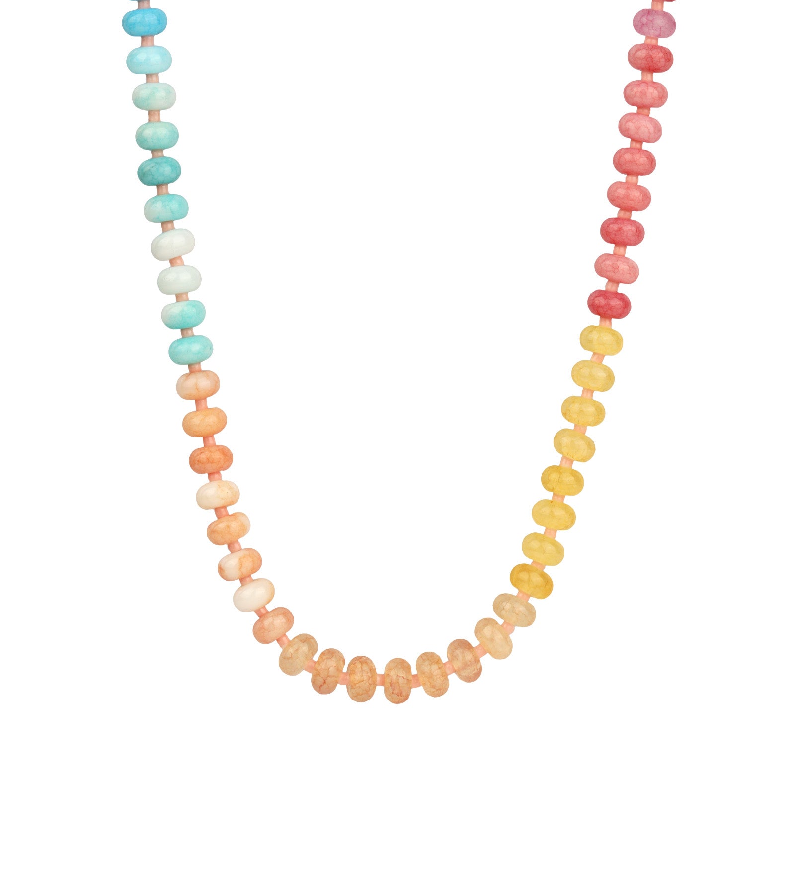 Charm Society-Ombré Beaded Necklace-Necklaces-Gold Plated, Destination Mix-Blue Ruby Jewellery-Vancouver Canada