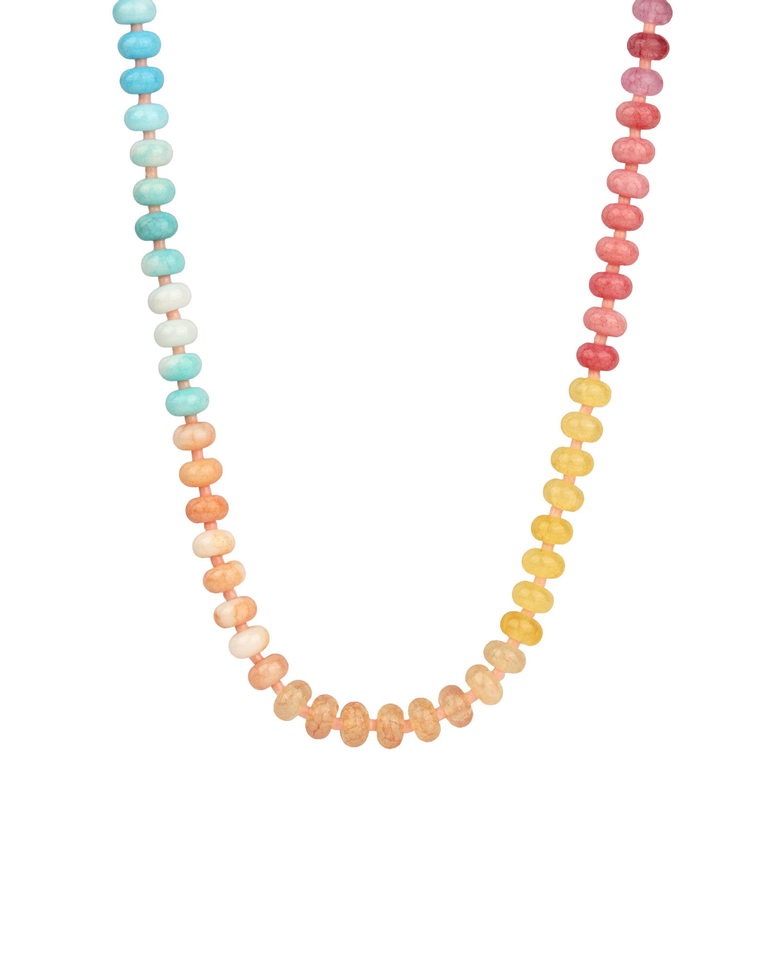 Charm Society-Ombré Beaded Necklace-Necklaces-Gold Plated, Destination Mix-Blue Ruby Jewellery-Vancouver Canada