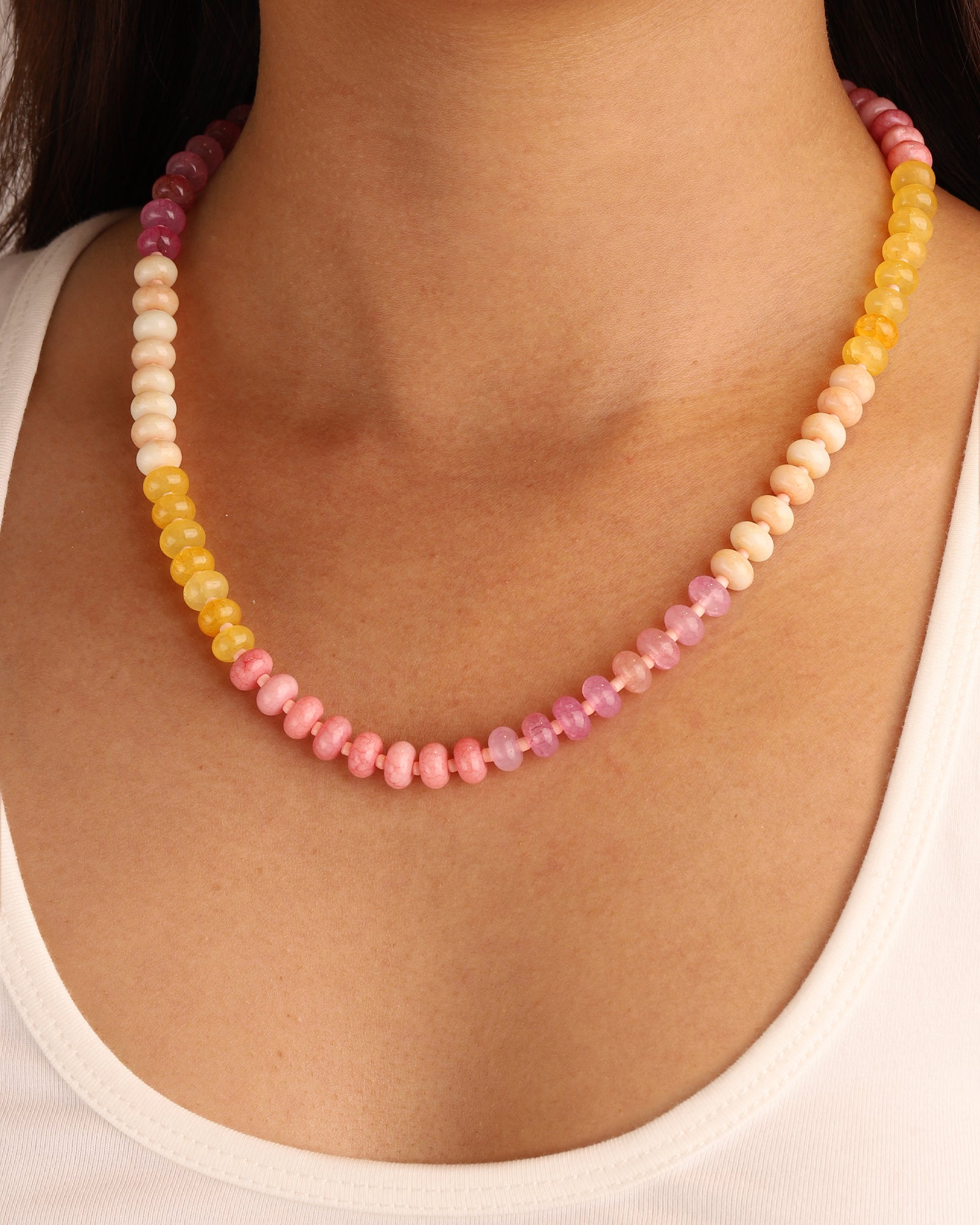 Charm Society-Ombré Beaded Necklace-Necklaces-Blue Ruby Jewellery-Vancouver Canada
