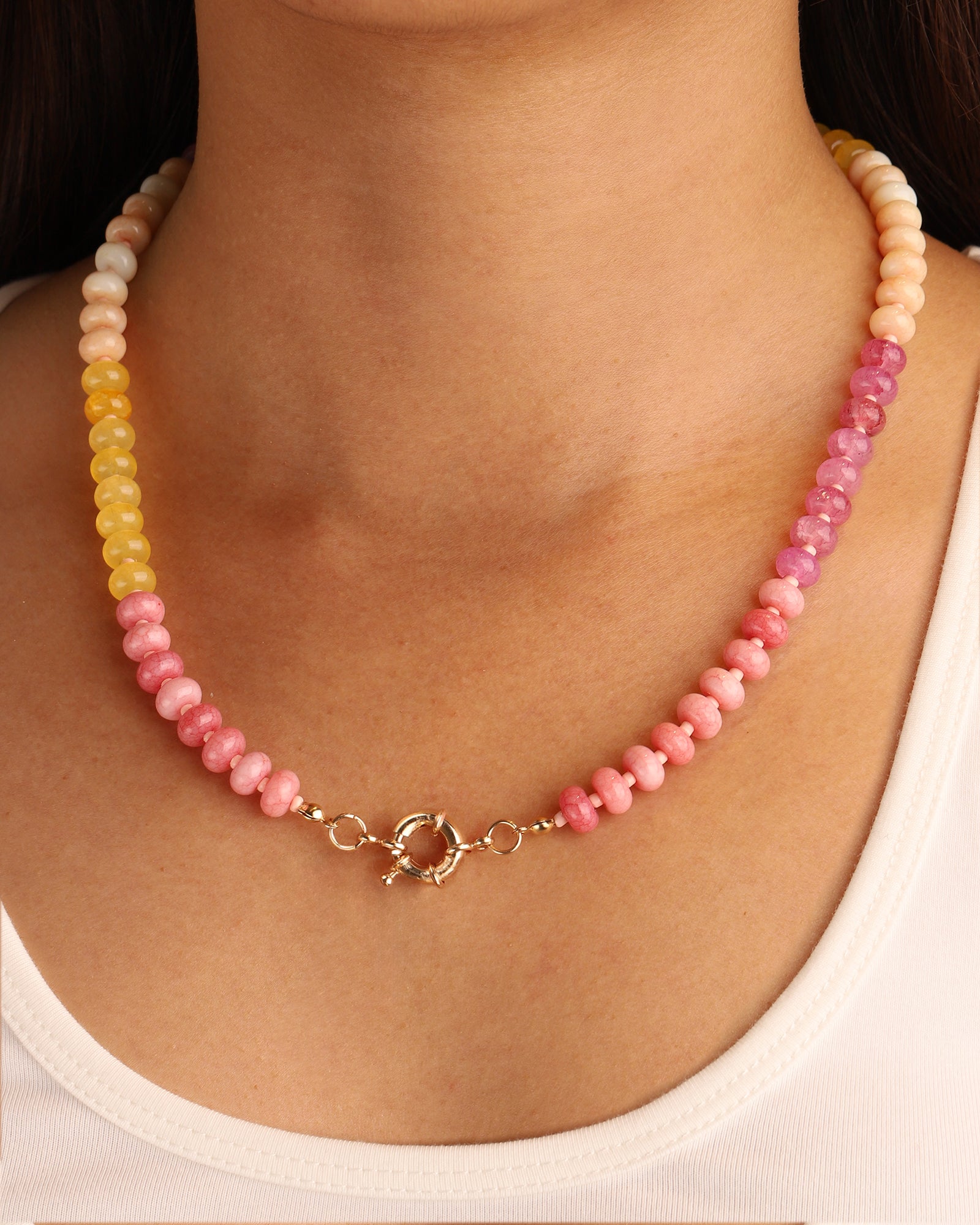 Charm Society-Ombré Beaded Necklace-Necklaces-Blue Ruby Jewellery-Vancouver Canada