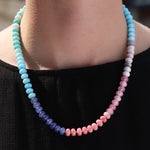 Charm Society-Ombré Beaded Necklace-Necklaces-Blue Ruby Jewellery-Vancouver Canada