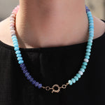Charm Society-Ombré Beaded Necklace-Necklaces-Blue Ruby Jewellery-Vancouver Canada