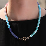 Charm Society-Ombré Beaded Necklace-Necklaces-Blue Ruby Jewellery-Vancouver Canada