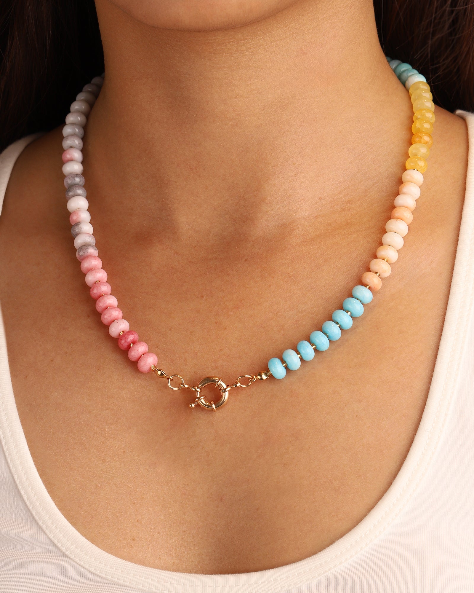 Charm Society-Ombré Beaded Necklace-Necklaces-Blue Ruby Jewellery-Vancouver Canada