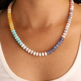 Charm Society-Ombré Beaded Necklace-Necklaces-Blue Ruby Jewellery-Vancouver Canada